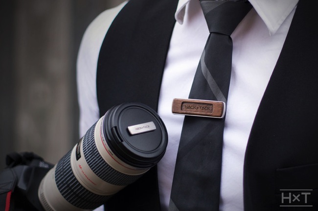 Magnetic camera lens cap holder