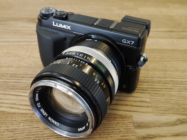 LUMIX DMC-GX7：Canon 50mmF1.4