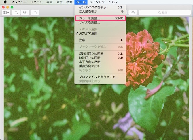 Mac　プレビュー　モノクロ