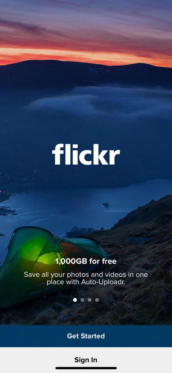 Flickr　アプリ