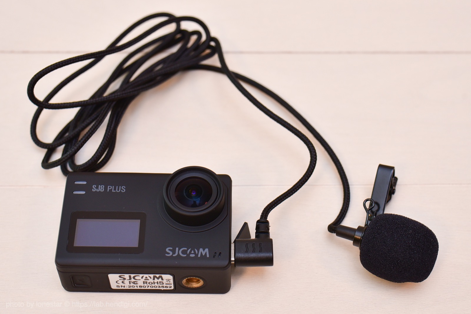 SJCAM　アクションカメラ　マイク