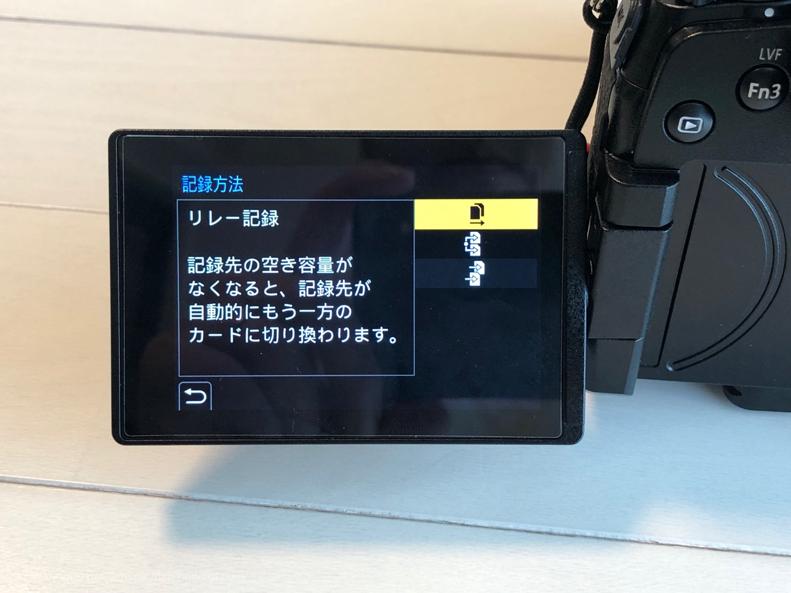 LUMIX G9 PRO リレー記録