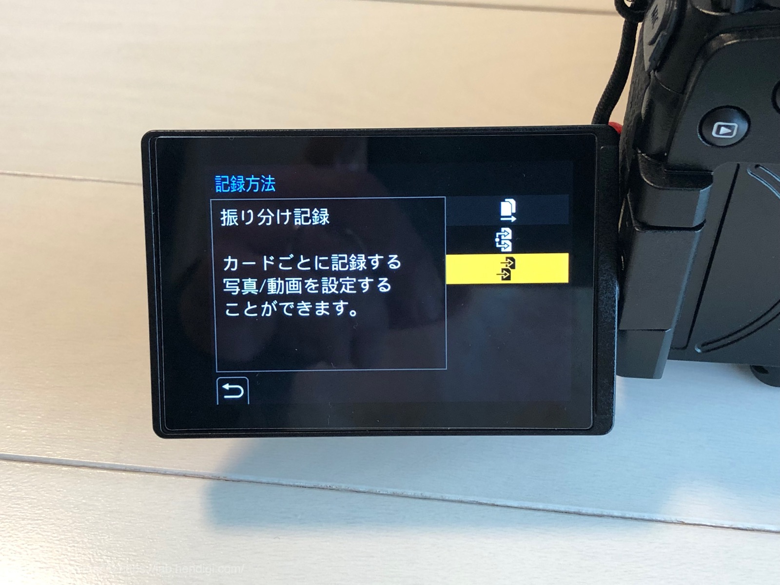 LUMIX G9 PRO 振り分け記録