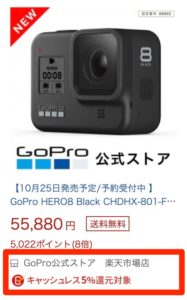 楽天市場　GoPro