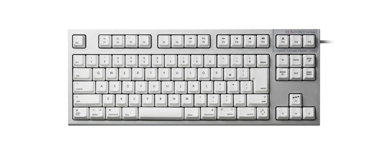 REALFORCE　Mac　テンキーレス　日本語配列