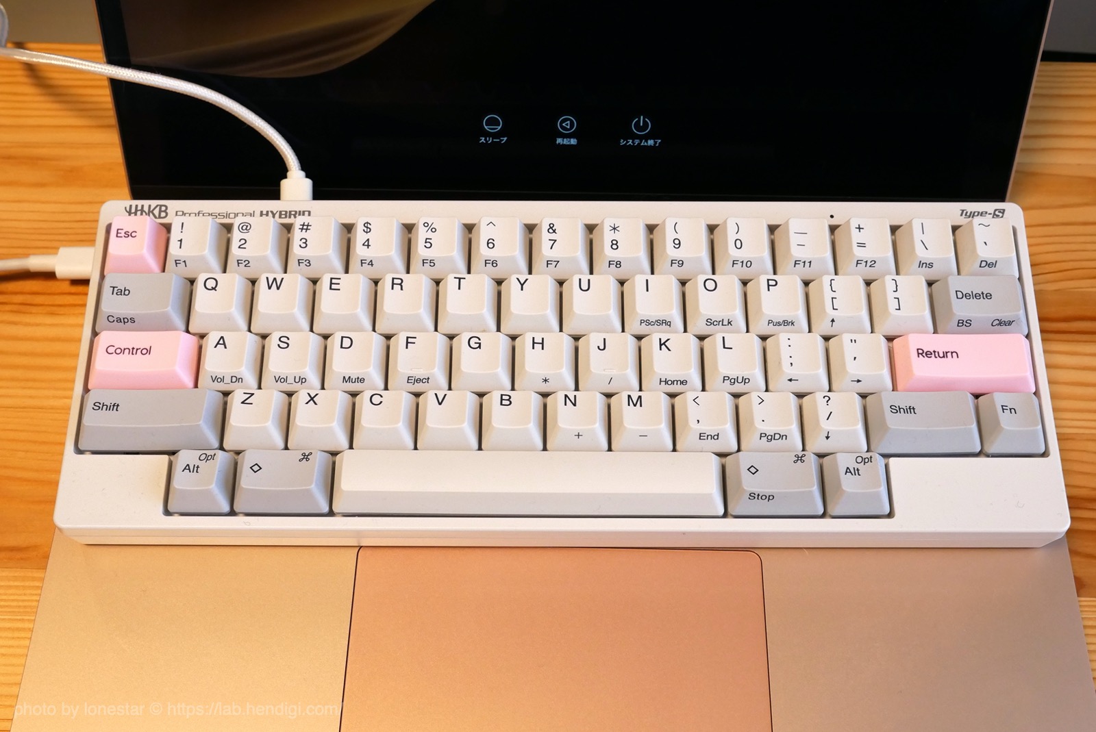 HHKB ケーブル L字