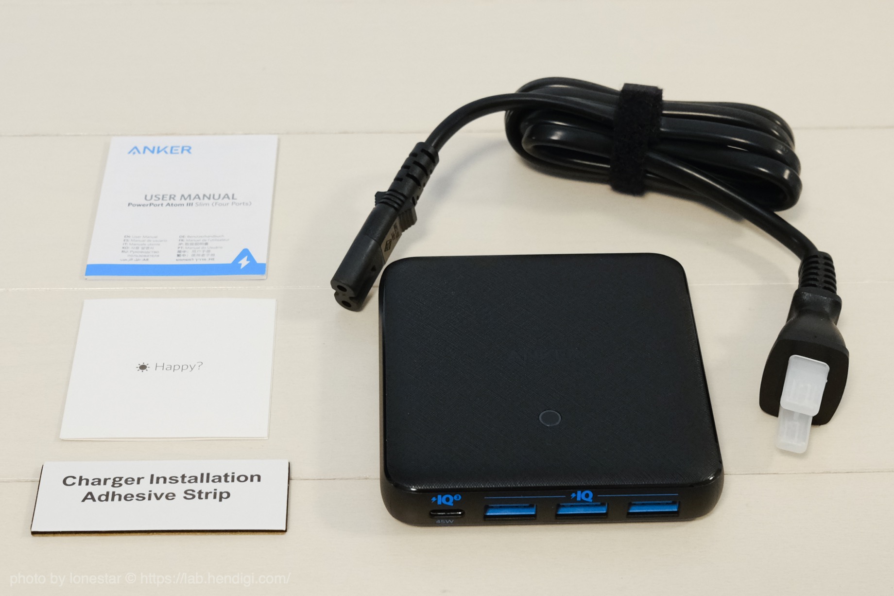 Anker PowerPort Atom III Slim  4ポート　充電器