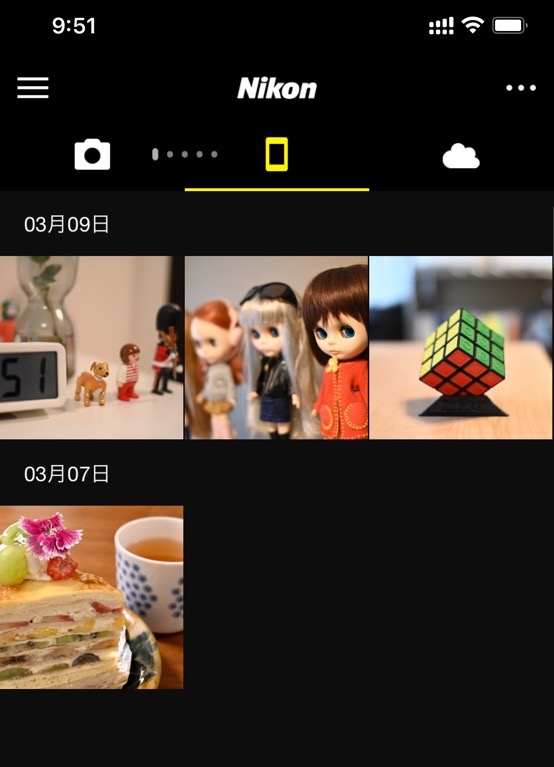 Nikon Z50 画像転送　スマホ
