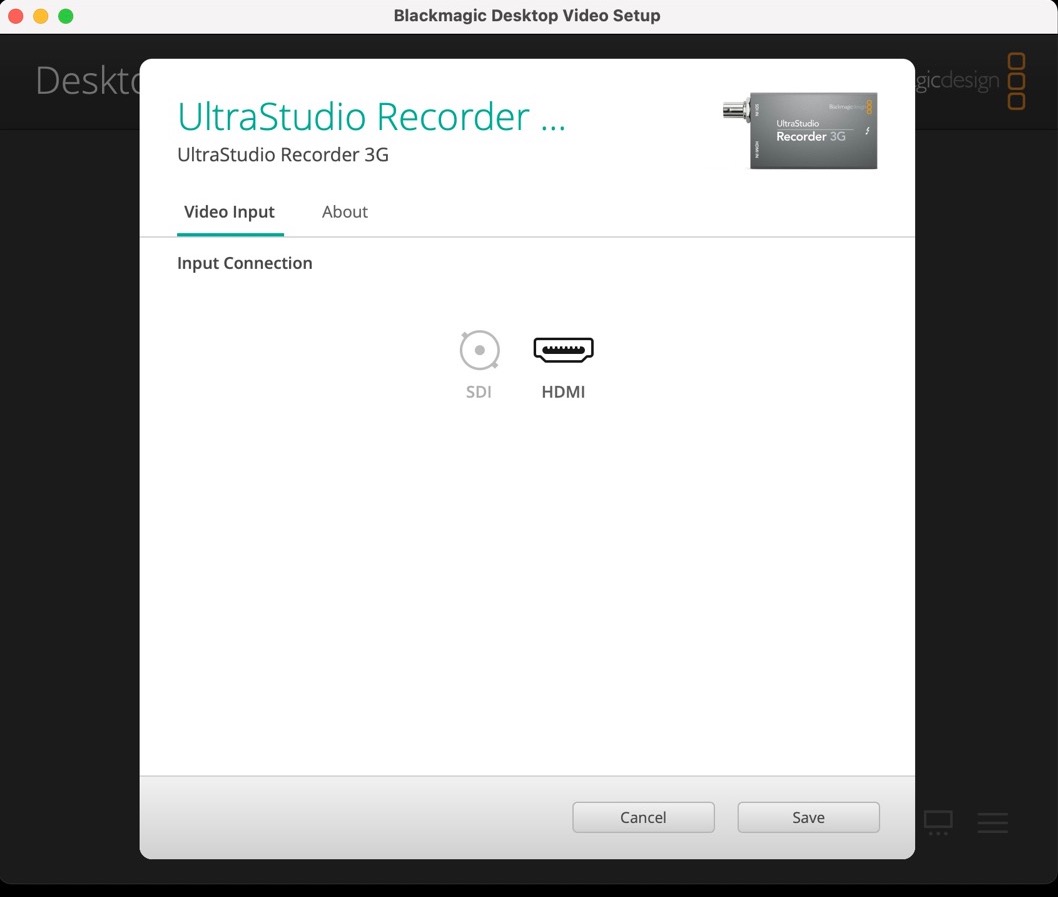 UltraStudio Recorder 3G　使い方　Mac