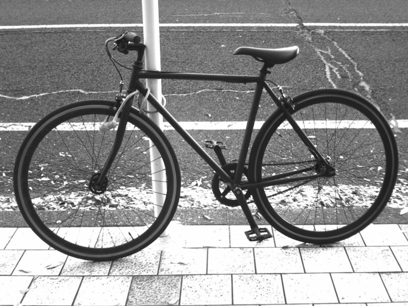 デジハリ2ダブルプラス モノクロ 作例 自転車