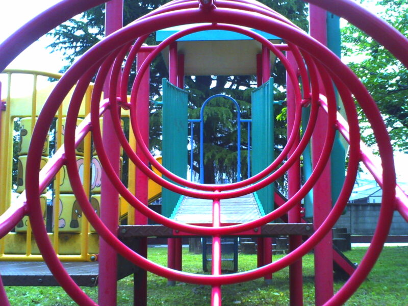 デジタルハリネズミ2++ 作例写真 公園 遊具 滑り台