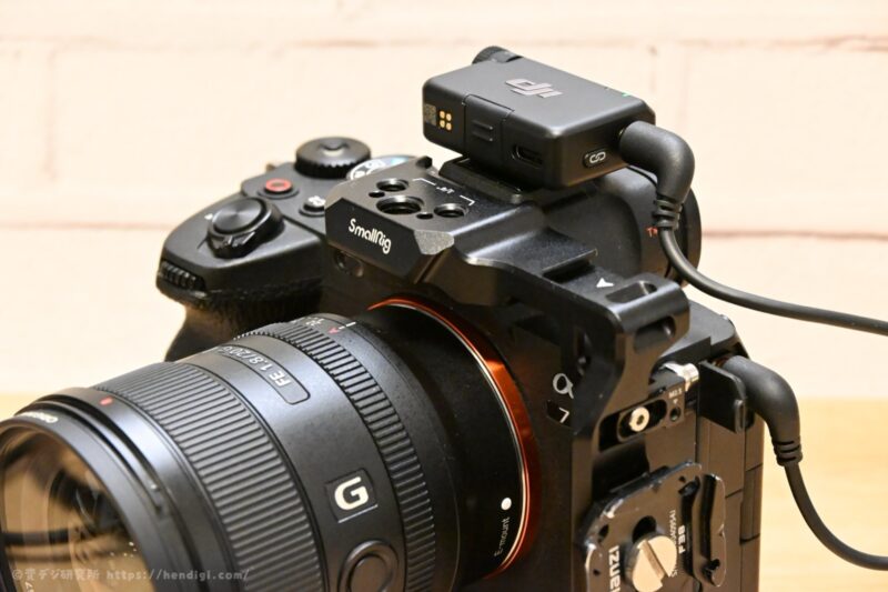 DJI Mic Mini　α7IVと接続