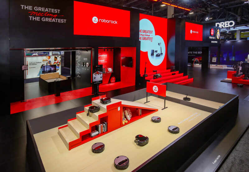 Roborock's display at CES 2026
