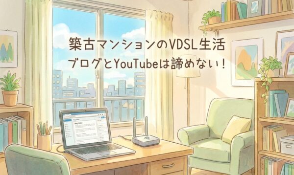 中古マンション購入後に発覚したVDSLの罠。YouTube投稿を諦めないためのネット回線選び