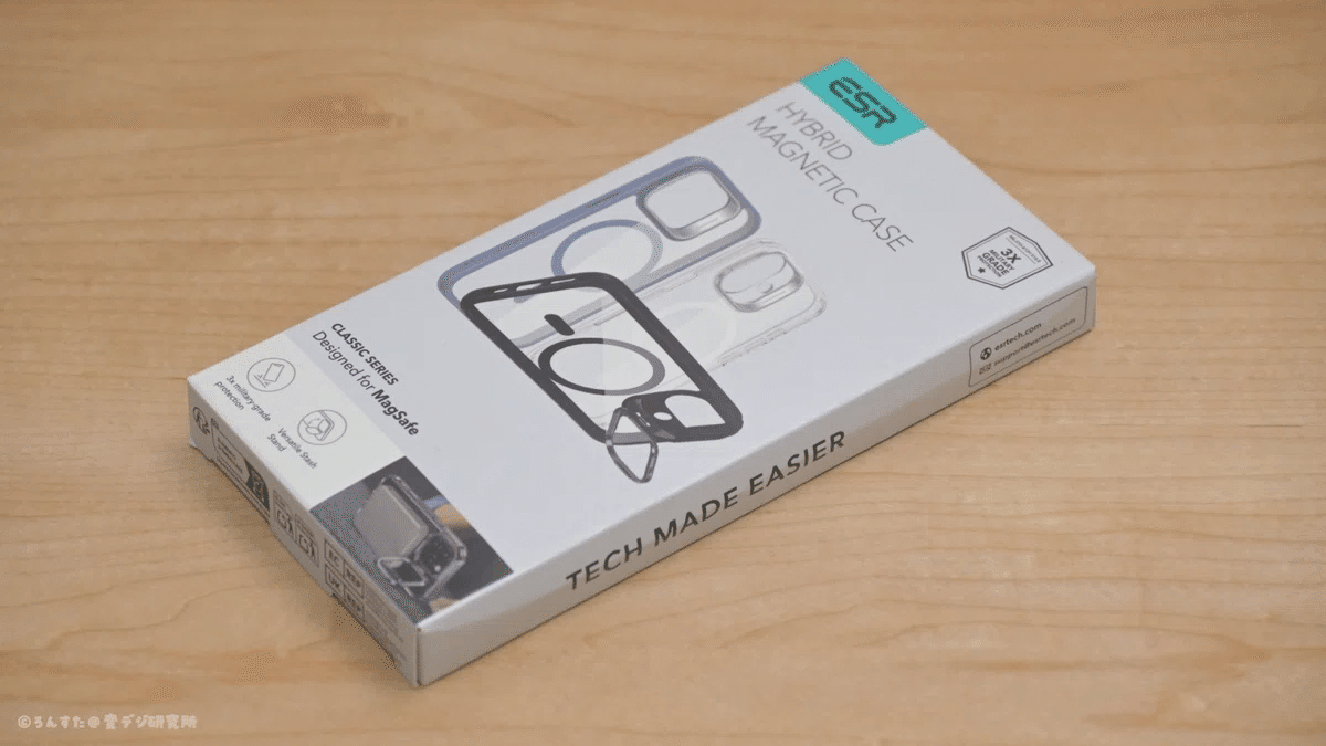 スタンドにもなるESR iPhone16Pro ケース