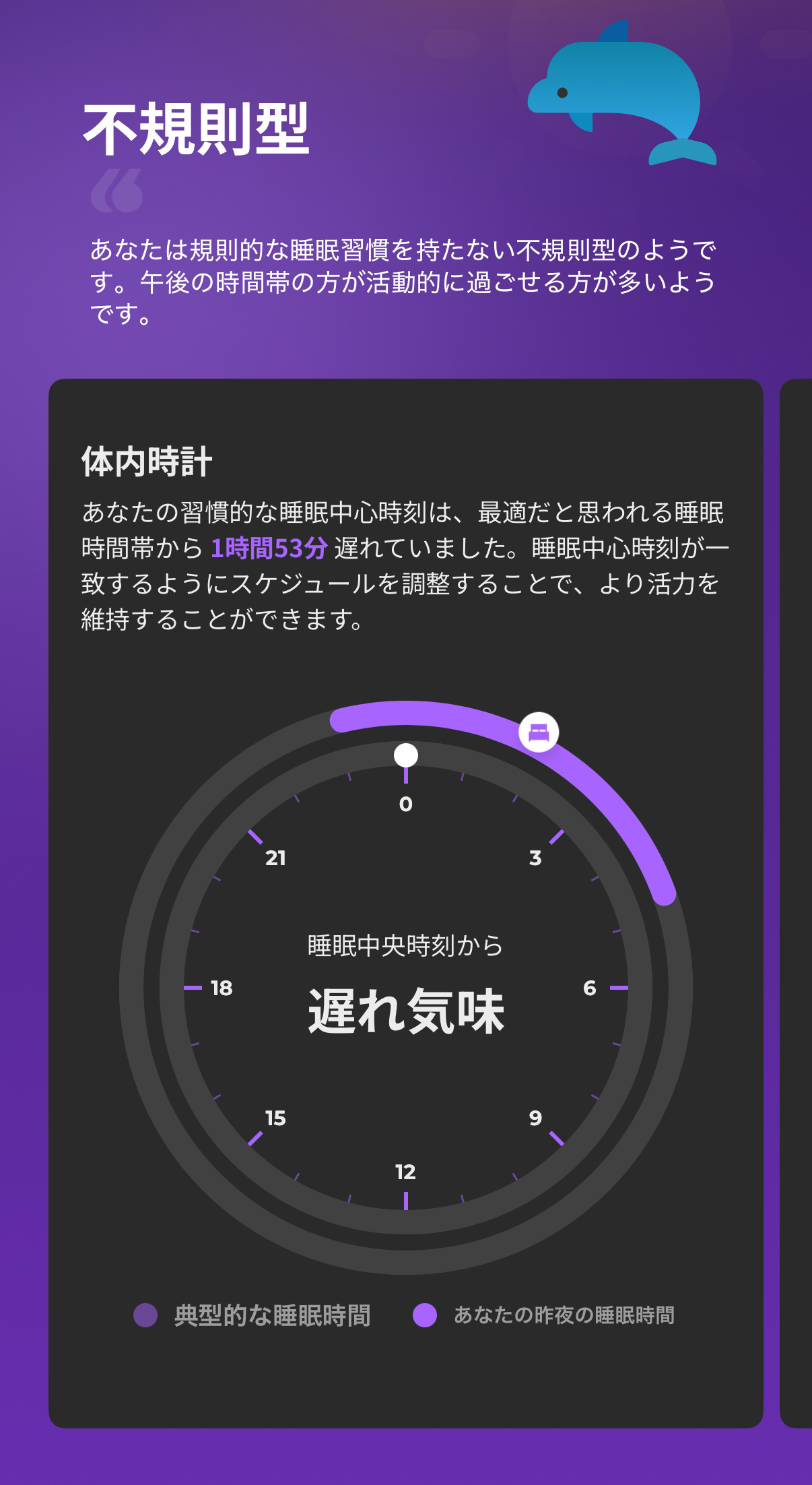 SOXAIアプリのクロノタイプ画面