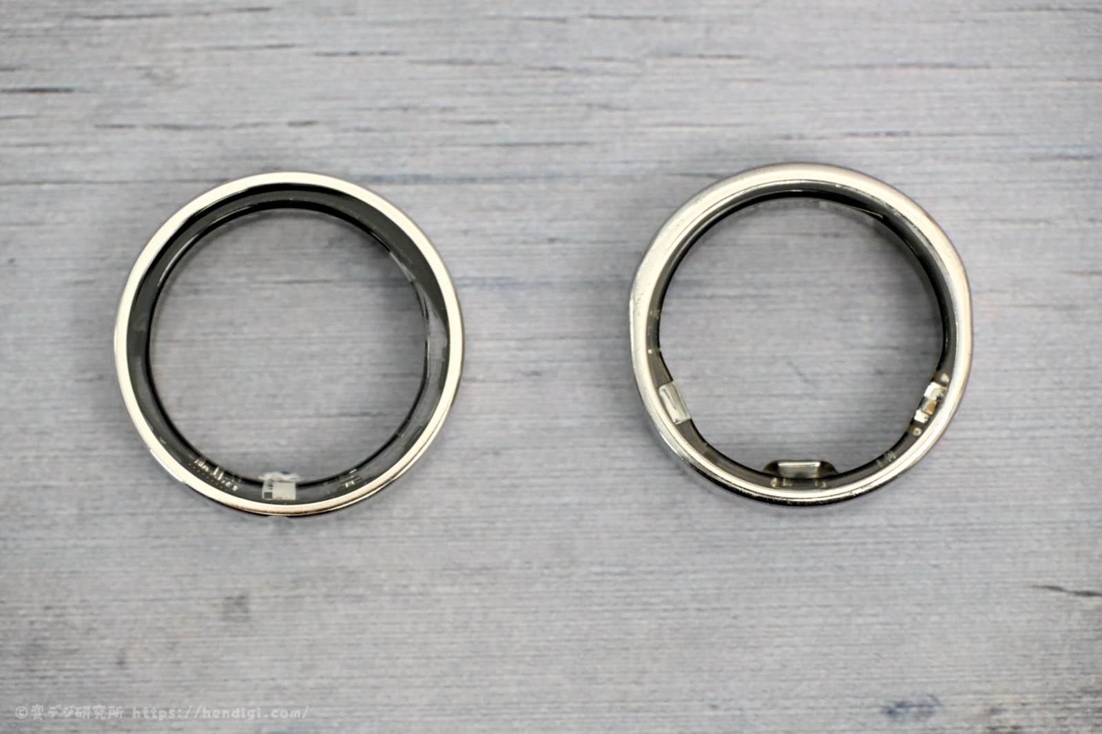 SOXAI RING 2とSOXAI RING 1.1の内側を比較