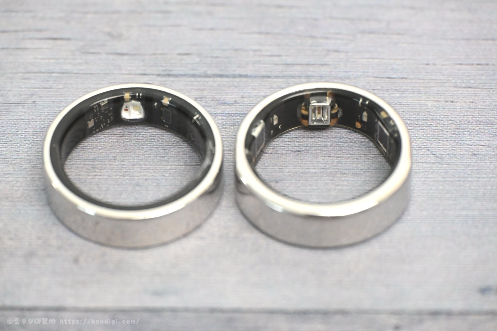 SOXAI RING 2とSOXAI RING 1.1のセンサー部分